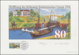 1223 Schleswig-Holsteinischer Canal, Entwurf: Seiter, Original Signiert - Privé- & Lokale Post