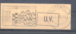 Belgium Flamme Cancellation Chess/echec/schach/schaken Oostende 1987 - Scacchi