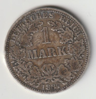 DEUTSCHES REICH 1887 A: 1 Mark, Silver, KM 7 - 1 Mark