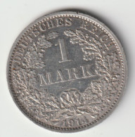 DEUTSCHES REICH 1914 A: 1 Mark, Silver, KM 14 - 1 Mark