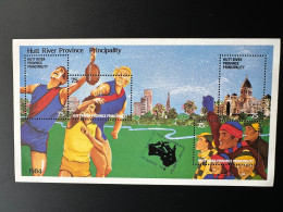 Australie Australia 1984 Hutt River Province Principality Rugby First International Stamp Exhibition Melbourne '84 - Blocks & Kleinbögen