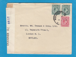 LETTRE DE KINGSTON POUR LONDRES,OUVERTE PAR LA CENSURE. - Jamaica (...-1961)