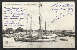 GUYANE    "  Saint Laurent Du Maroni - Les Quais Du Commerce  "  1905   Animée + Voiliers - Saint Laurent Du Maroni