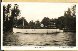 21153 / OULTON BROAD Yacht OWNER Houseboat BLUE EAGLE 1940s Péniche Photo Leo ROBINSON Cpbat  - Autres & Non Classés