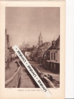 Amiens, Rue Basse Des Tanneurs, Somme, Photo Sépia Extraite D'un Livre Paru En 1933 - Ohne Zuordnung