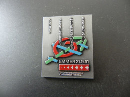 Old Badge Schweiz Suisse Svizzera Switzerland - Emmen Armeetag 1991 - Non Classés