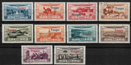 FRANCE FRENCH TANGER - 1929 Morocco Postage Stamps Overprinted "TANGER" & Surcharged (NP#94-P27-L5) - Otros & Sin Clasificación