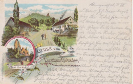 Girbaden Litho Gruß Vom Forsthaus Gl1898 #200.310 - Elsass