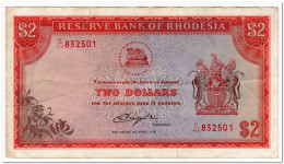 RHODESIA,2 DOLLARS,1979,P.31d,VF+ - Rhodésie