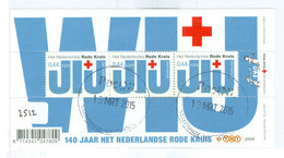 Nederland * NVPH 2512 * BLOK * BLOCK * BLOC * RED CROSS * RODE KRUIS * POSTFRIS GESTEMPELD * C.W. EURO. 4.00 - Usados