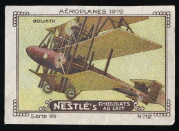 Nestlé (1920's) - VIII - Aéroplanes, Airplanes - 12 - Goliath - Nestlé