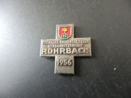 Old Badge Schweiz Suisse Svizzera Switzerland - Turnkreuz Rohrbach 1956 - Sin Clasificación