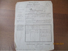 MARINE NATIONALE 1ère FLOTILLE DE TORPILLEURS DE L 'OCEAN  COMMANDEE PAR M.ESTIENNE CERTIFICAT DU 15 JANVIER 1909 BRITAN - Boats