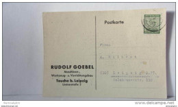 OPD: Orts-Karte Mit 5 Pf Ziffern Aus Leipzig Vom 15.1.46 -es Fehlt Das 4. Zähnungsloch Von Li. Unten- Firmenbed Knr: 128 - Storia Postale