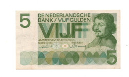 Netherlands 5 Gulden 1966 P-90 EF - 5 Florín Holandés (gulden)