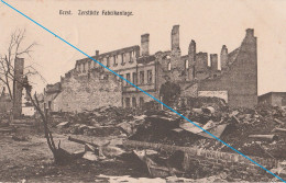 Ak Weißrussland Brest Zerstörte Fabrikanlage Feldpost WK 1 1916 Landstuem Inf. Ers. Bat. Hannover - Weißrussland