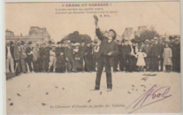 PARIS. Le Charmeur D'Oiseaux Au Jardin Des Tuileries(+ 2 Vers "L'Arabe Et Barnabé" De H. POL) - Parken, Tuinen