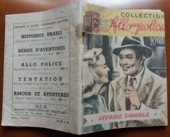 C1 Leo MALET Frank HARDING - AFFAIRE DOUBLE 1948 Allo Police EO JOHNNY METAL PORT INCLUS FRANCE - Leo Malet