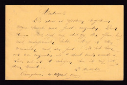 DDFF 859 --  Collection THIELT - Entier Armoiries 1910 Vers BRUGES - Origine Manuscrite CANEGHEM - Postcards 1871-1909