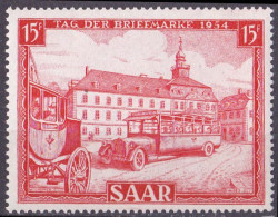 # (349) Saarland 1956 Tag Der Briefmarke **/MNH (A5-5) - Unused Stamps