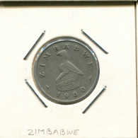 20 CENTS 1980 ZIMBABWE Pièce #AS039.F.A - Zimbabwe
