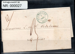 Voorloper: Stempel Bruxelles 7 Mars 1849 - Banque De Belgique - Autres & Non Classés