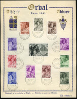 België 556/67 HBL - Monnikenreeks - Vierde ORVAL -  Herdenkingsblad/Feuillet Souvenir - Cartas Commemorativas - Emisiones Comunes [HK]