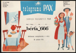 CTT Servico Telegrafico PAX 1 Telegrama De Páscoa Feliz * Portugal Easter Greetings Telegram - Cartas & Documentos