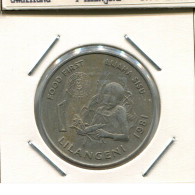 1 LILANGENI 1981 SWAZILANDIA SWAZILAND Moneda #AS308.E.A - Swazilandia