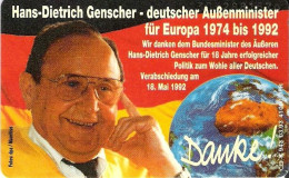 Germany: K 943 03.93 Hans-Dietrich Genscher, 1. Europa-Ecu-Karte. Mint - K-Series: Kundenserie