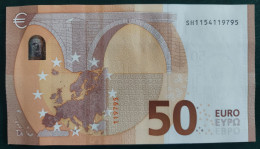 50 EURO S052A3 Italy Serie SH Ch 15 Lagarde Perfect UNC - 50 Euro