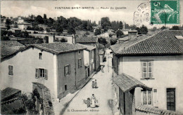 Fontaines-Saint-Martin Canton Neuville-sur-Saône Route Du Quantin Rhône 69270 Cpa Voyagée En TB.Etat - Autres & Non Classés