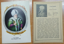 AC - BAYEZID II VELI 8th OTTOMAN PADISHAH EMPEROR 1452 - 1512 POST CARD CARTE POSTALE - Türkei