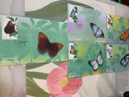 Hong Kong Stamp M Cards Butterflies 2007 - Covers & Documents