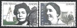 Aland Islands 1996. Scott #126-7 (U) Europa, Famous Women  (Complete Set) - Usati