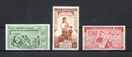 INDOCHINE PA  N° 20 à 22   NEUFS SANS CHARNIERE  COTE 3.20€    PROTECTION DE L'ENFANCE  VOIR DESCRIPTION - Airmail