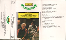 K7 - BEETHOVEN - Triple Concerto Pour Piano Violon Et Violoncelle Op.56 - Cassettes Audio