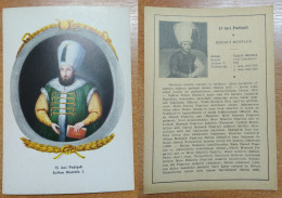 AC - MUSTAFA I 15th OTTOMAN PADISHAH EMPEROR 1591 - 1623 POST CARD CARTE POSTALE - Türkei