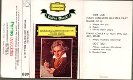 K7 - BEETHOVEN - Concerto N°2 Et 4 Pour Piano Et Orchestre - Wilhelm KEMPFF - Audio Tapes