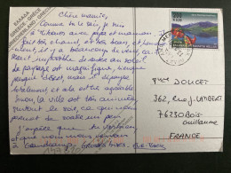 CP Pour La FRANCE TP LAC MONTAGNE FLEURS E 0,59 OBL.13 07 01 - Cartas & Documentos