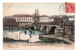 (32) 113, Condom, Tapie Colorisée, Vue Pont De Barlet Et Cathédrale - Condom