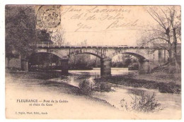 (32) 088, Fleurance, Tapie, Pont De La Gobitz Et Chute Du Gers, Dos Non Divisé - Fleurance