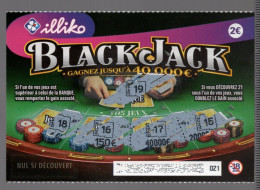 Grattage ILLIKO - BLACK JACK 64708 Angle à Droite - FRANCAISE DES JEUX - Lottery Tickets