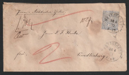 NDP MiNr. 17 Einzelfrankatur Auf Wertbrief HETTSTAET 18 4 70 5-6 N , Ankunftsstempel AUSG. 20 4 No 1 - Briefe U. Dokumente