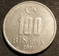 TURQUIE - TURKEY - 100 BIN LIRA 2001 - Mustafa Kemal Atatürk - KM 1106 - ( 100000 Lira ) - Turquie