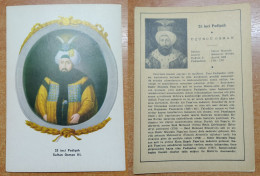 AC - OSMAN III 25th OTTOMAN PADISHAH EMPEROR 1698 - 1767 POST CARD CARTE POSTALE - Türkei