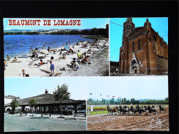 ► 82 -  BEAUMONT De LOMAGNE   -Courses Hippodrome   -  Multi-vues  1987 - Beaumont De Lomagne