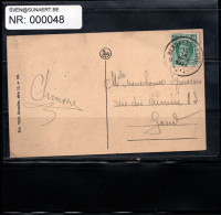 Postkaart: Puntstempel Blankenberghe 10/9/1927 - COB 194 - Landschap: Blankenberghe - Les Dunes, La Plage Et La Môle De - 1922-1927 Houyoux