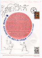 - Document Premier Jour LE CENTRE NATIONAL DES ARTS DU CIRQUE - CHÂLONS-SUR-MARNE 2.10.1993 - - Circo