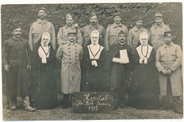 PARIS 6° - Carte Photo - Hôpital Du Bon Secours, Militaires Blessés Et Religieuses , WW1 - Salud, Hospitales